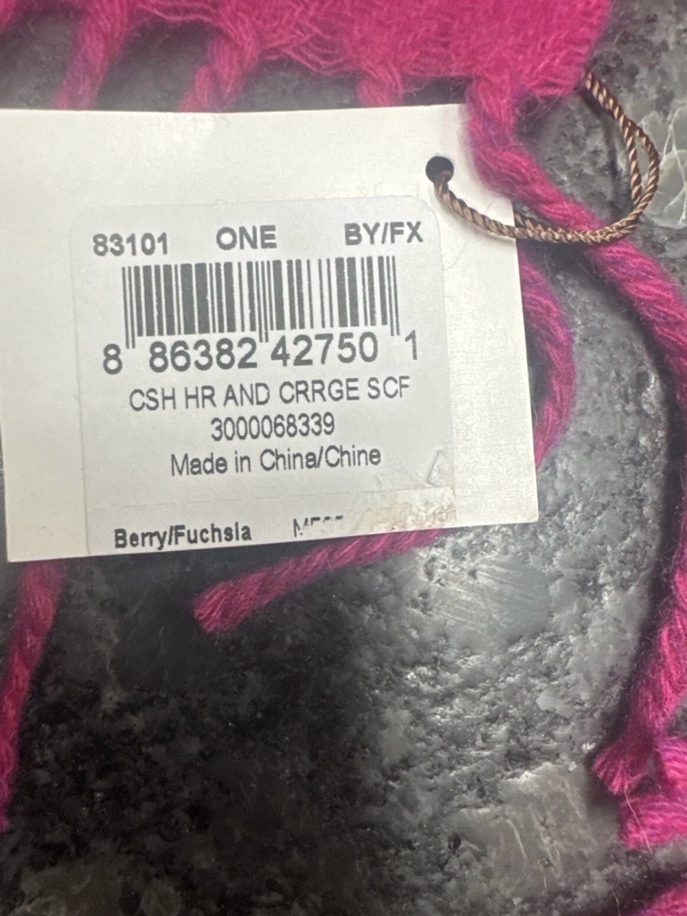 Vintage Reversible Coach scarf Pink/magenta New With Tags - Picture 3 of 4